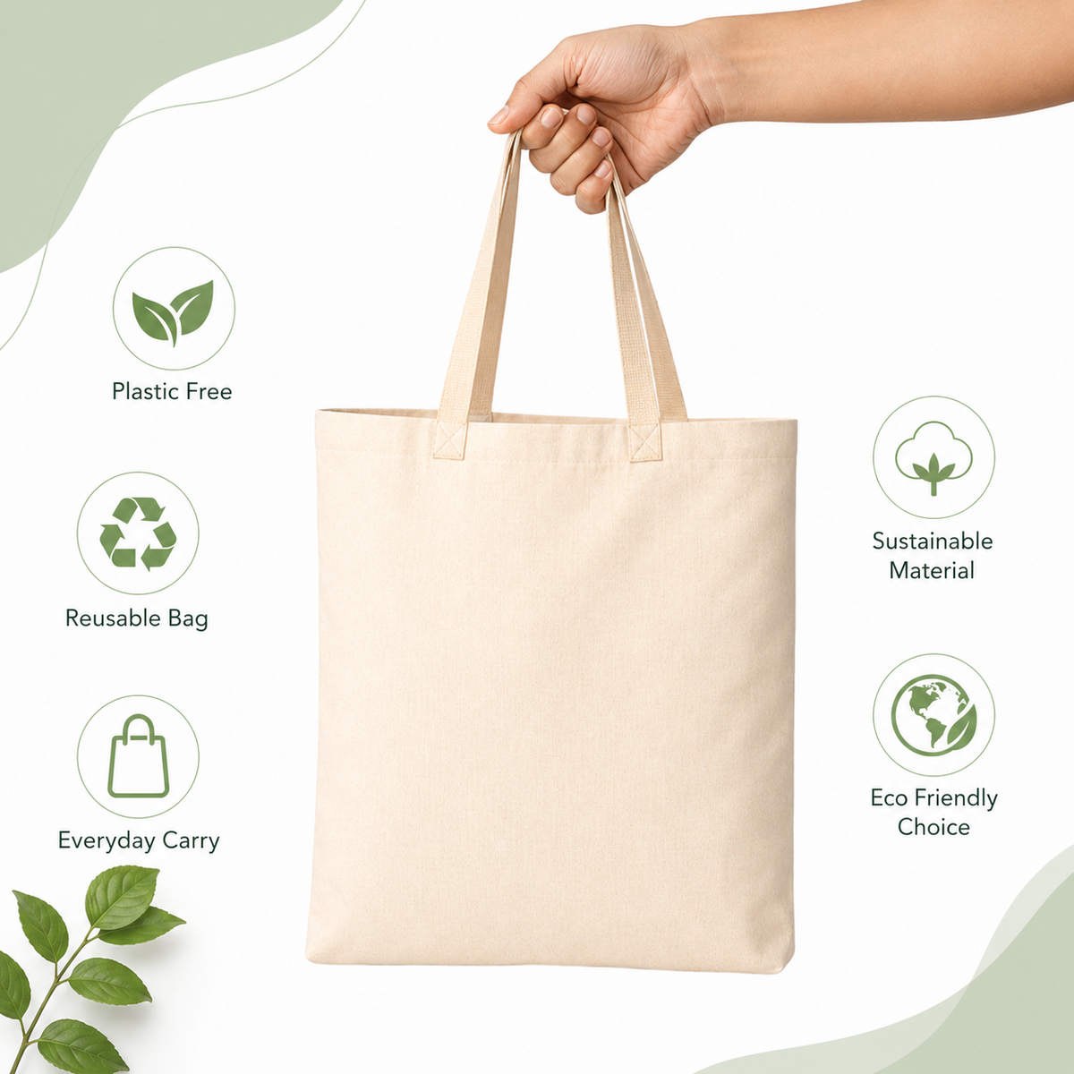 18x22 Inch Cotton Tote Bag | 150 GSM