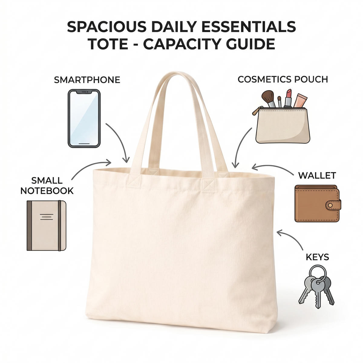 Custom 14x12 Cotton Canvas Tote Bag