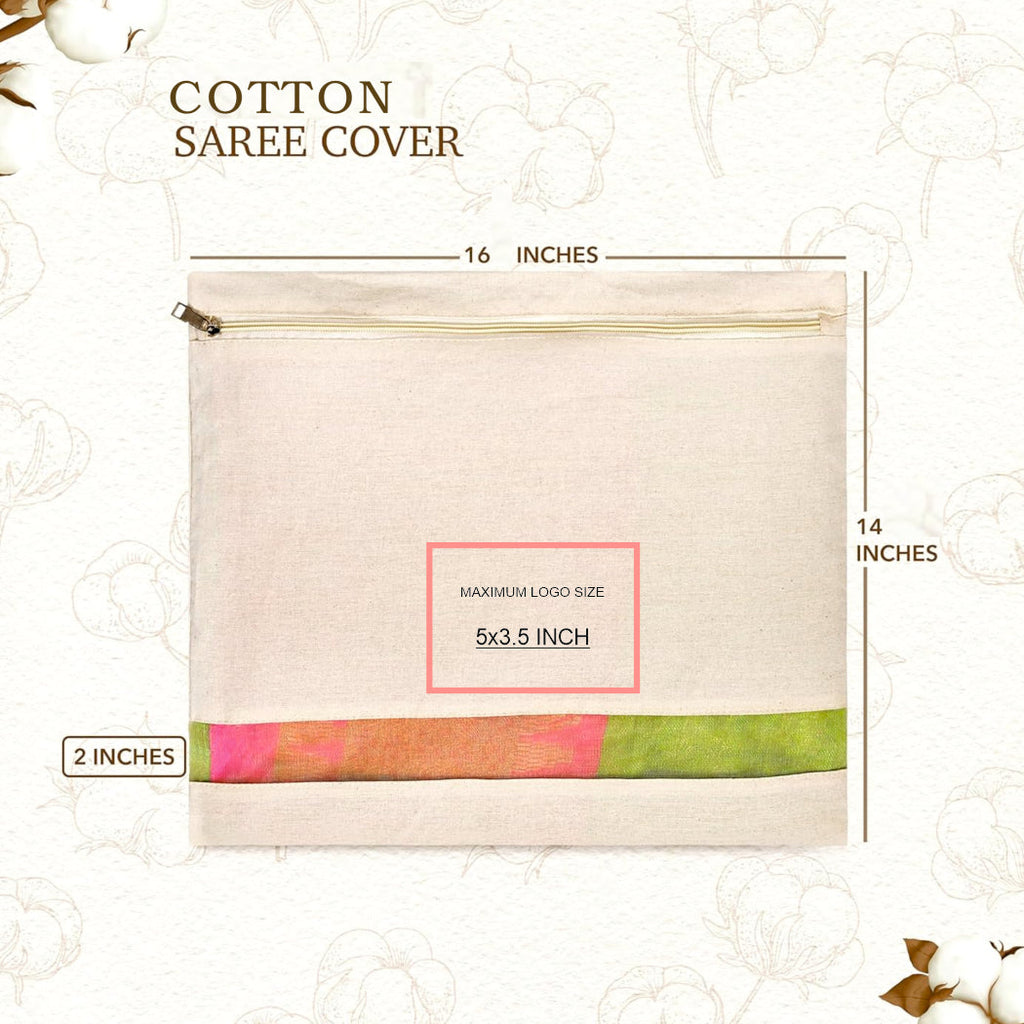 Custom Cotton Saree Cover | 16x14 Inch | Bulk Wholesale