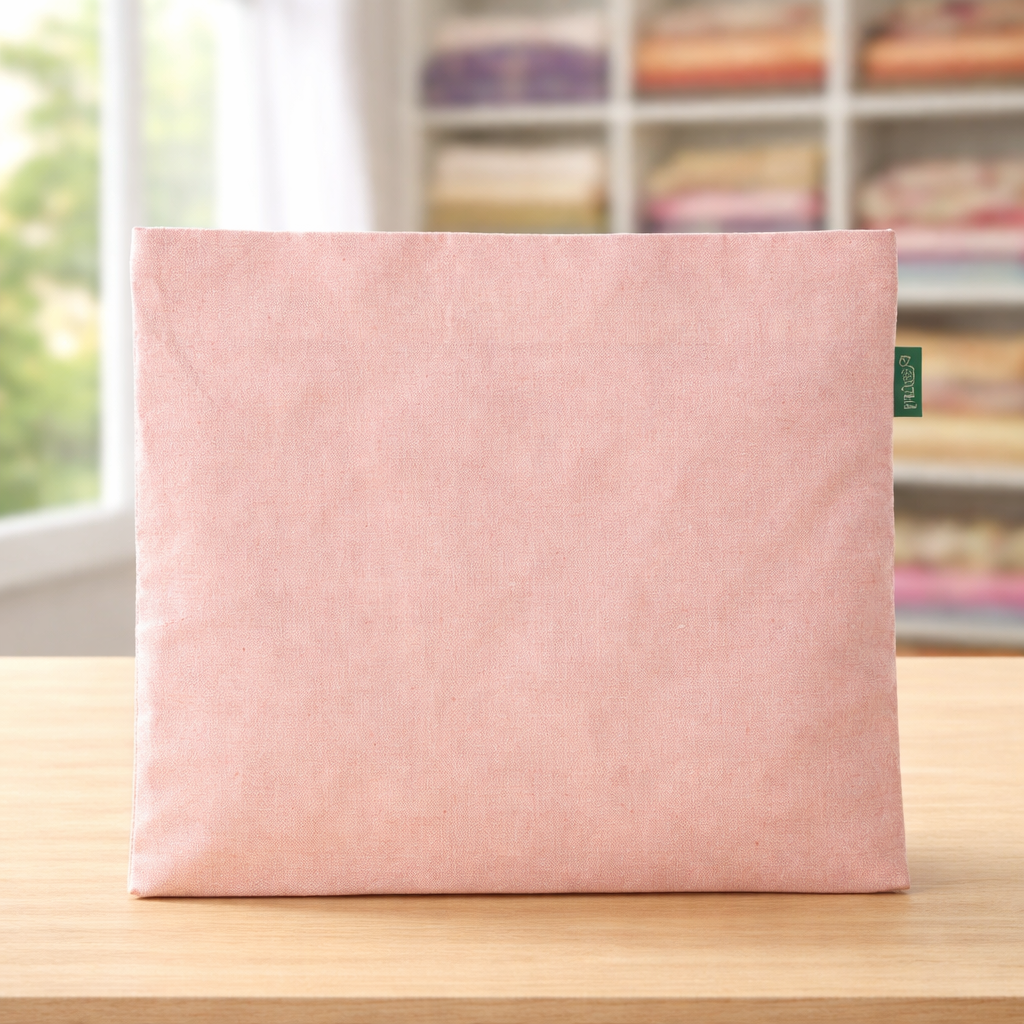 Pink Cotton Saree Cover
