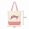 13"x15" Light Pink & Beige Tote Bag | 330 GSM
