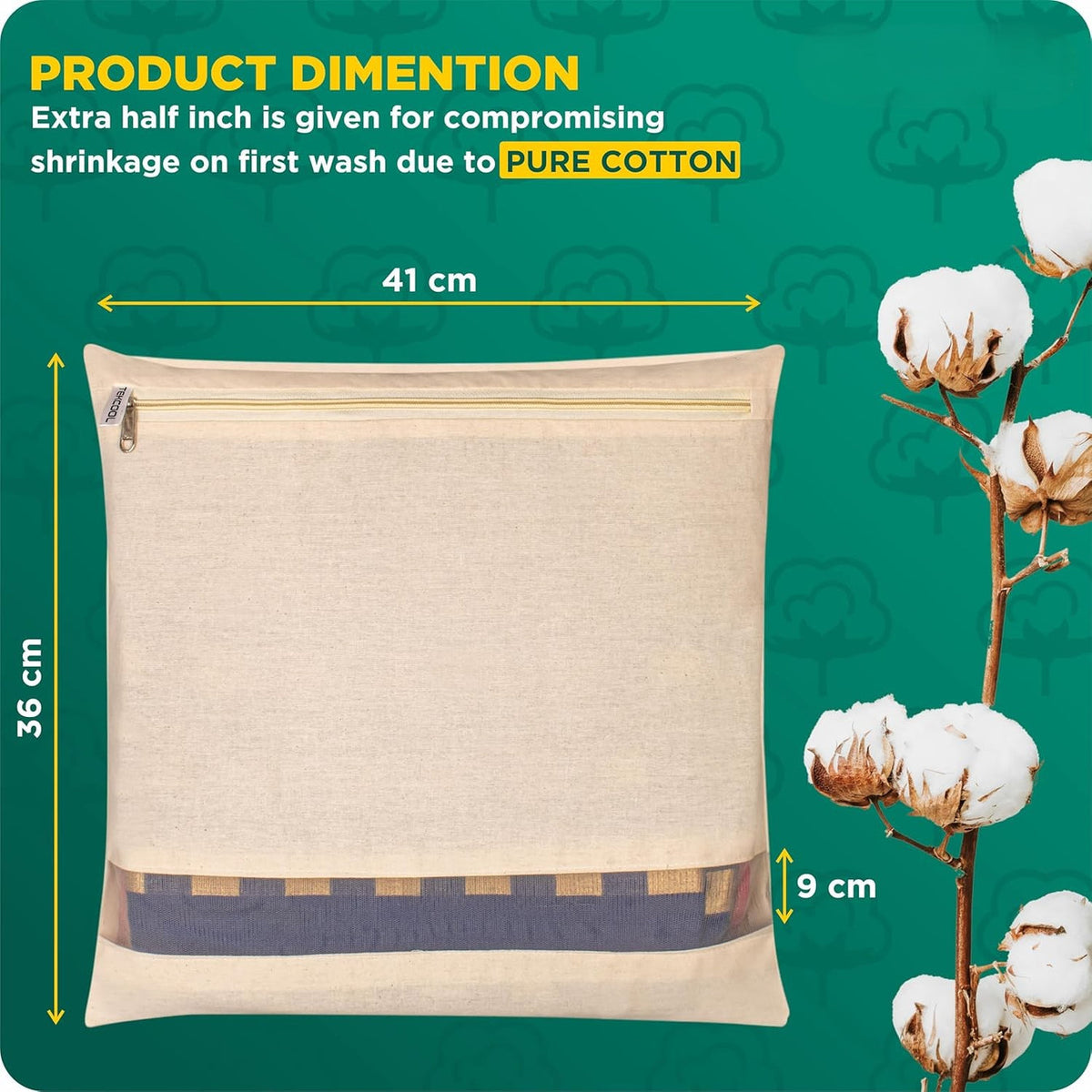 Large size cotton saree cover dimensions fitting heavy silk sarees